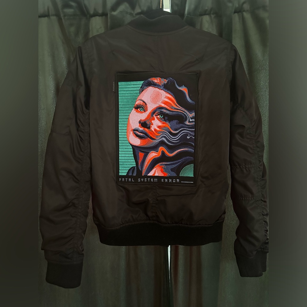FATAL SYSTEM ERROR Black Bomber Jacket